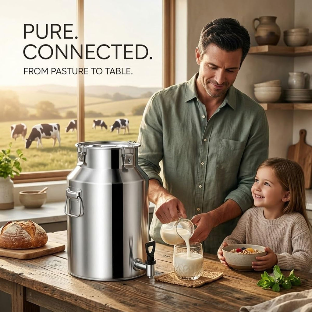 Food Grade Stainless Steel Milk Can with Sealed Lid Q78861