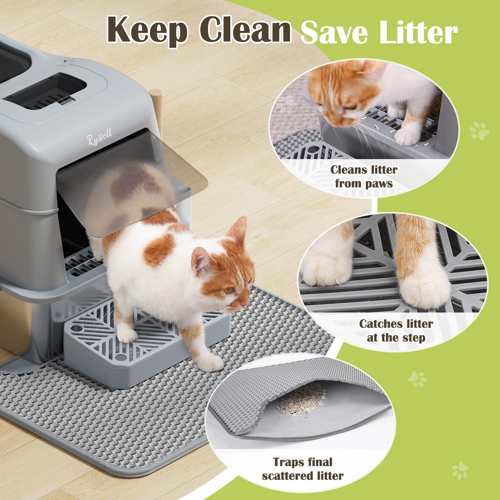 Stainless Steel Litter Box with Lid XL E118