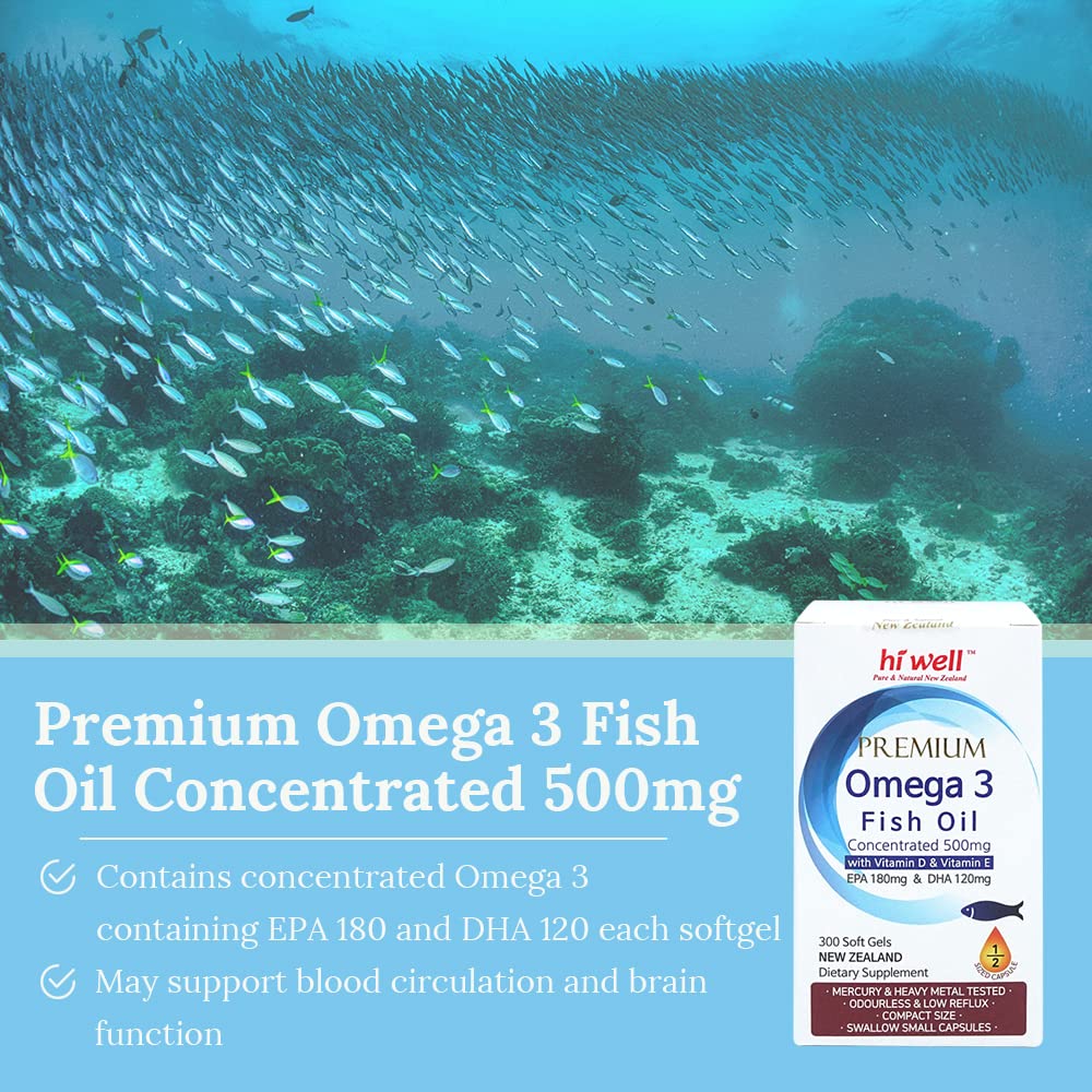 Omega 3 Fish Oil 500mg Softgels J346079