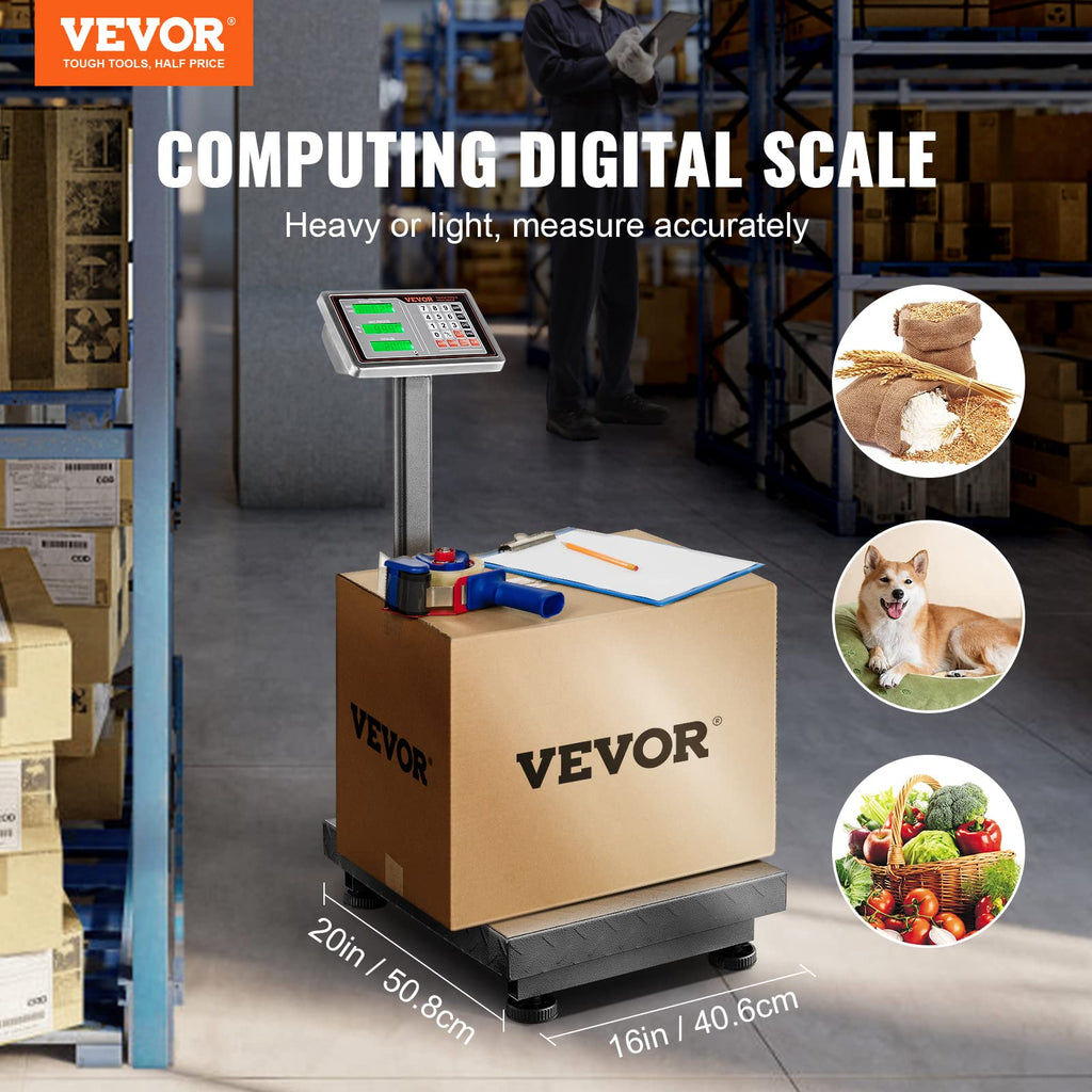 660 lbs Stainless Steel Digital Platform Scale E654368
