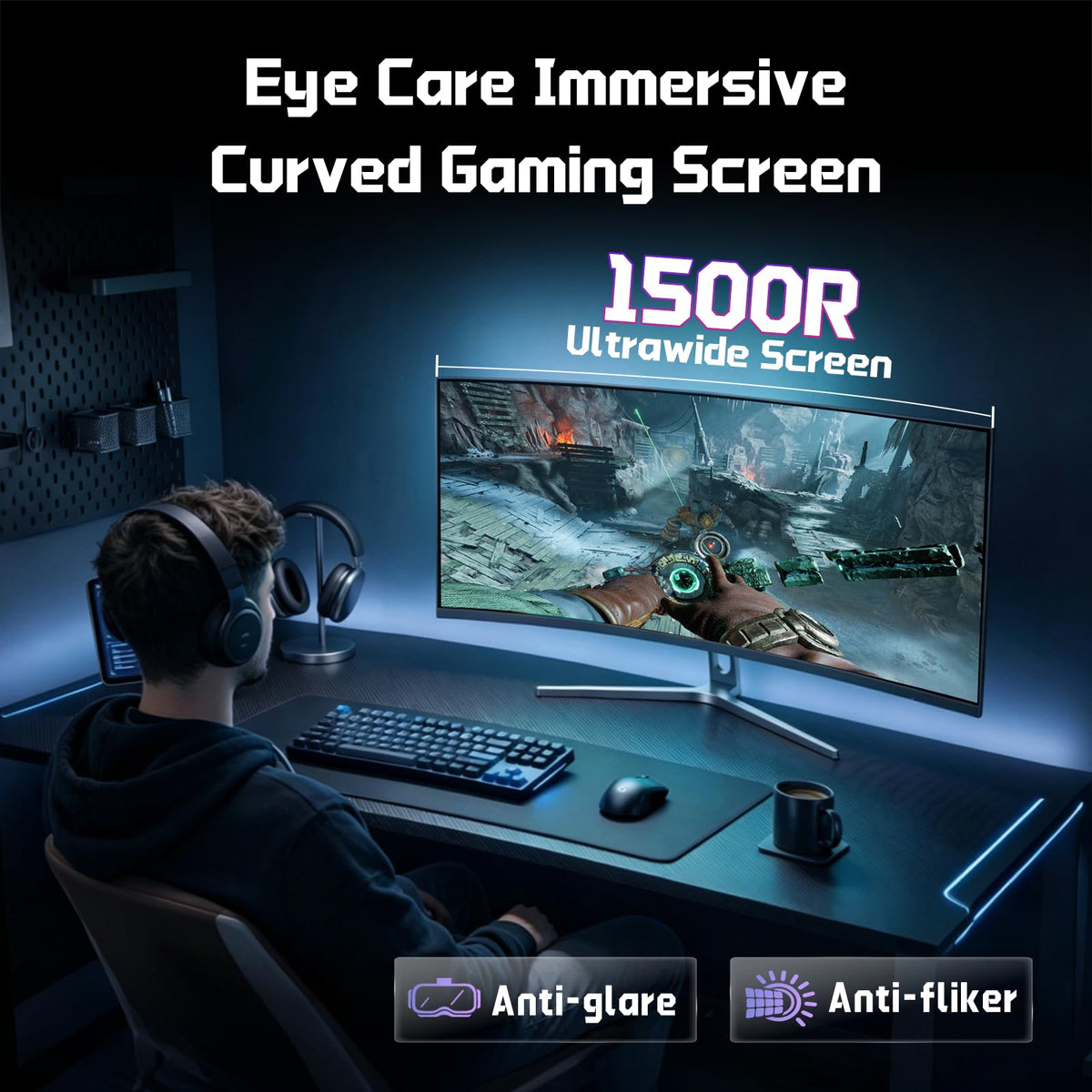 34 Inch Curved Gaming Monitor UWQHD 200Hz B70880
