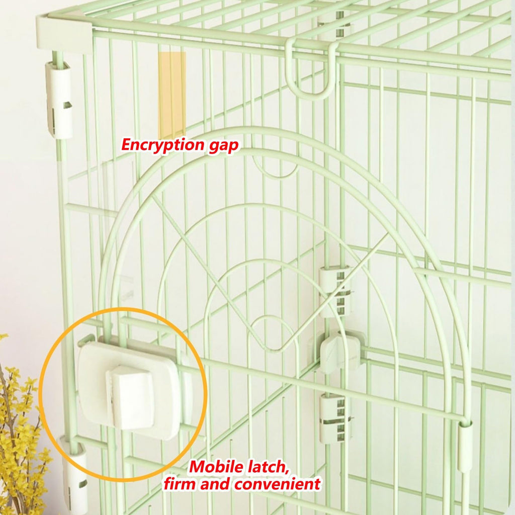 3/4-Tier Wire Cat Cage Playpen Kennel with Hammock F3424