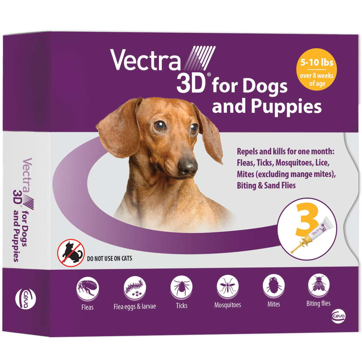 Flea and Tick Prevention for Extra Small Dogs 5-10 lbs G819480