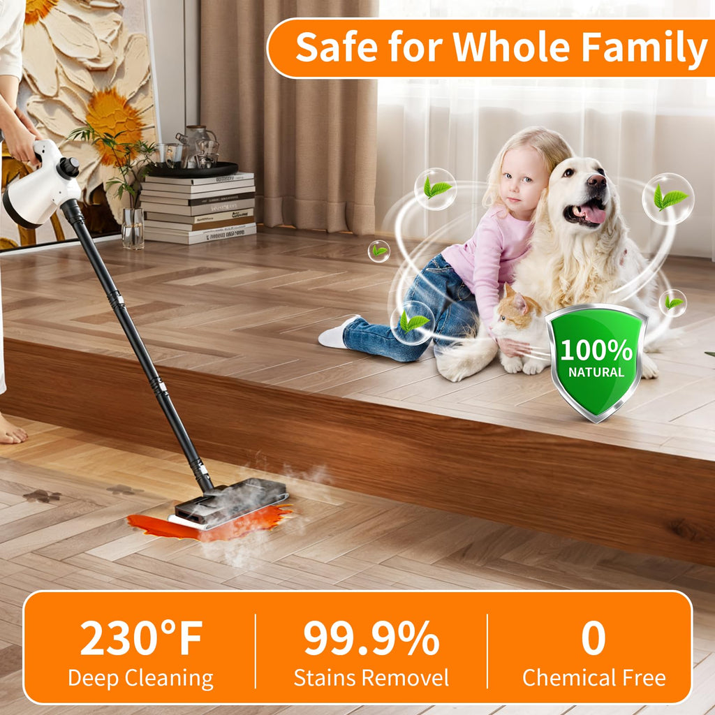 16-in-1 Lightweight Detachable Steam Mop G129208