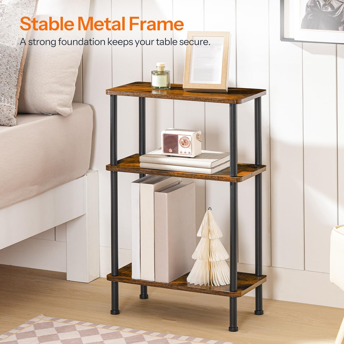 Narrow 3-Tier Side Table Z376