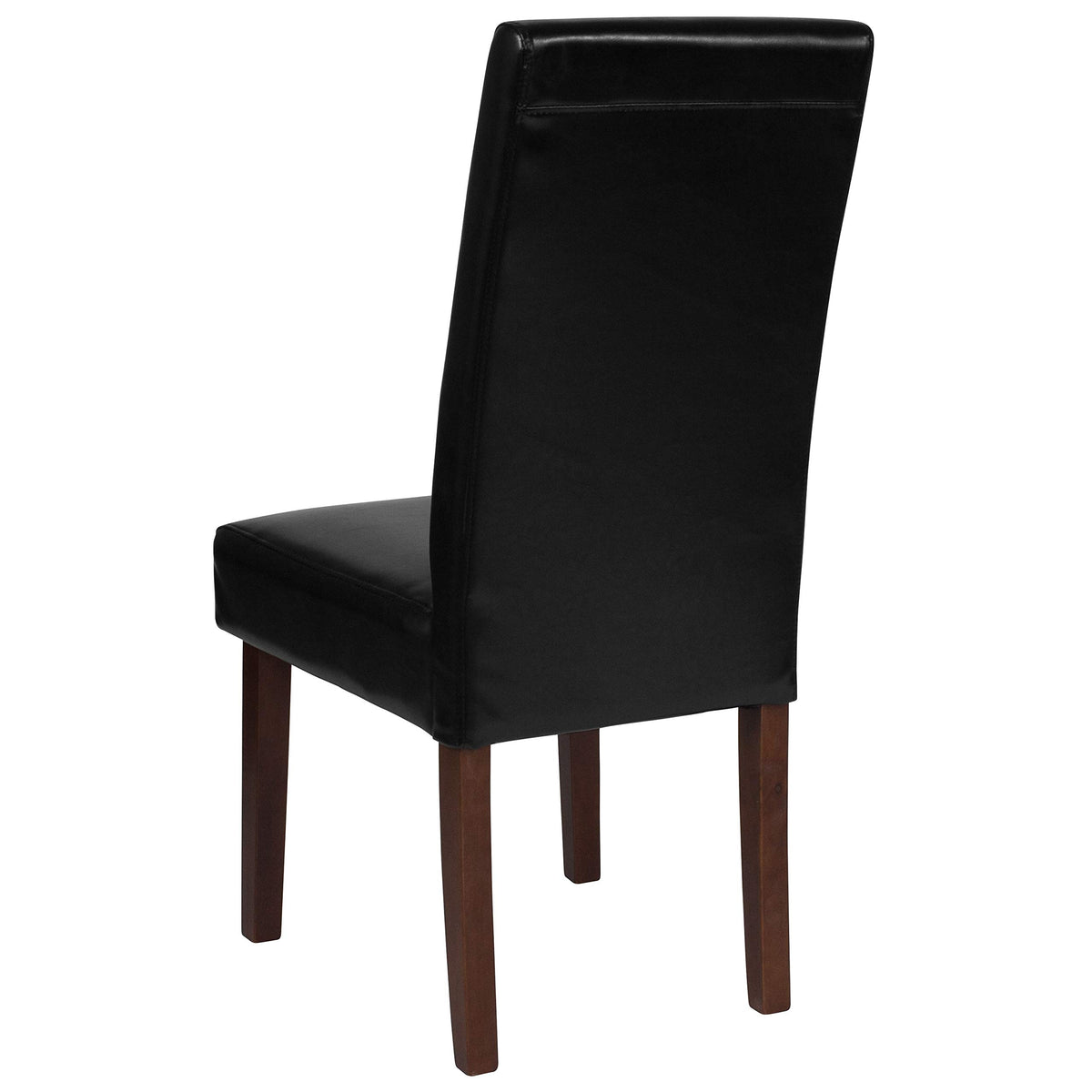 Black Faux Leather Parsons Chair 2-Pack T11947