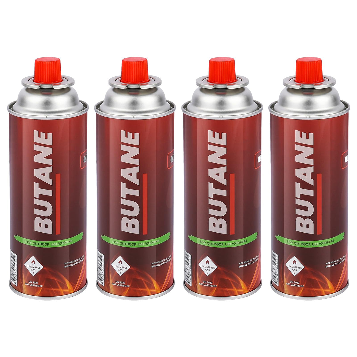 8oz Butane Fuel Canisters 4 Pack T201