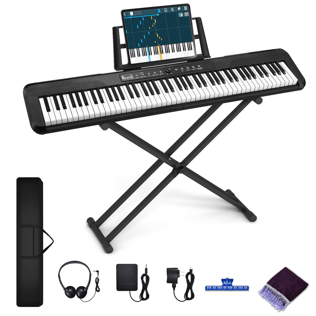 88 Key Semi Weighted Digital Piano with Stand G874