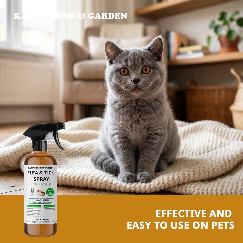 Flea and Tick Spray for Dogs & Cats 16oz J31519