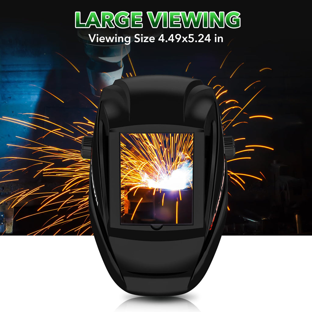Auto Darkening Welding Helmet OD10+ Large Viewing Protective Mask X2446