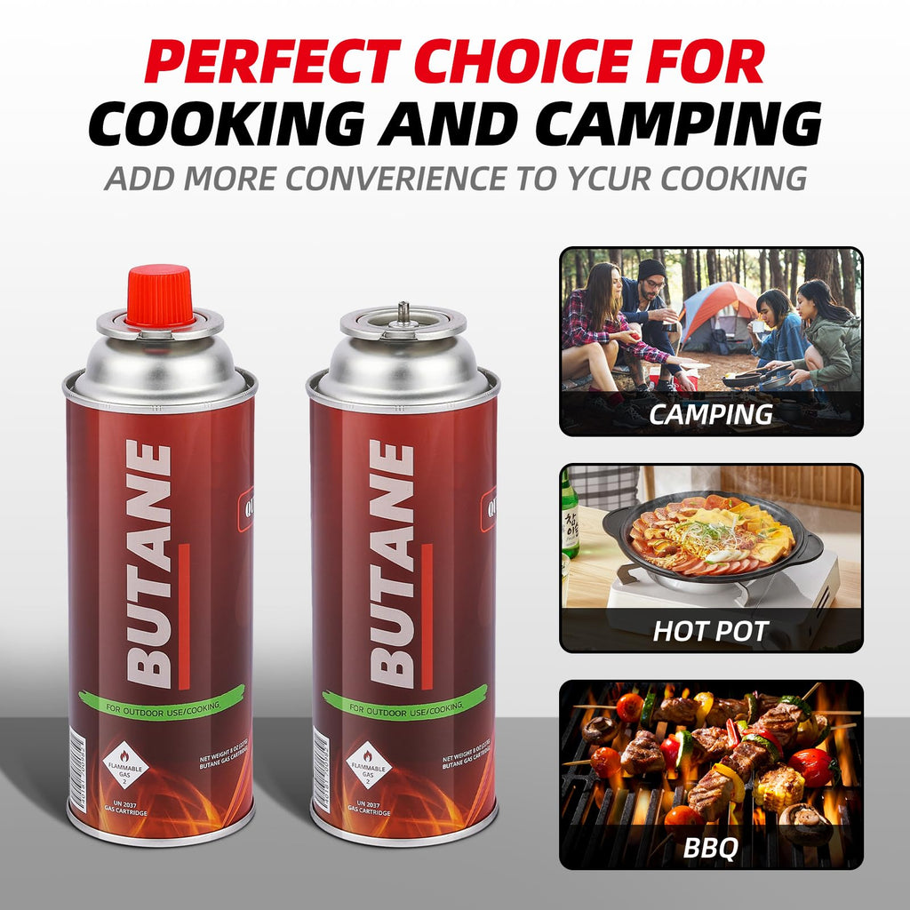 8oz Butane Fuel Canisters 4 Pack T201