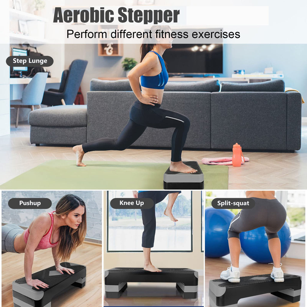 Adjustable Aerobic Stepper Fitness Step Platform L7707