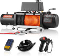 13,500 lb 12V DC Electric Truck Winch with Synthetic Rope U630440