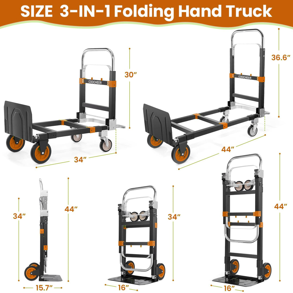 Folding Hand Truck Orange M450774
