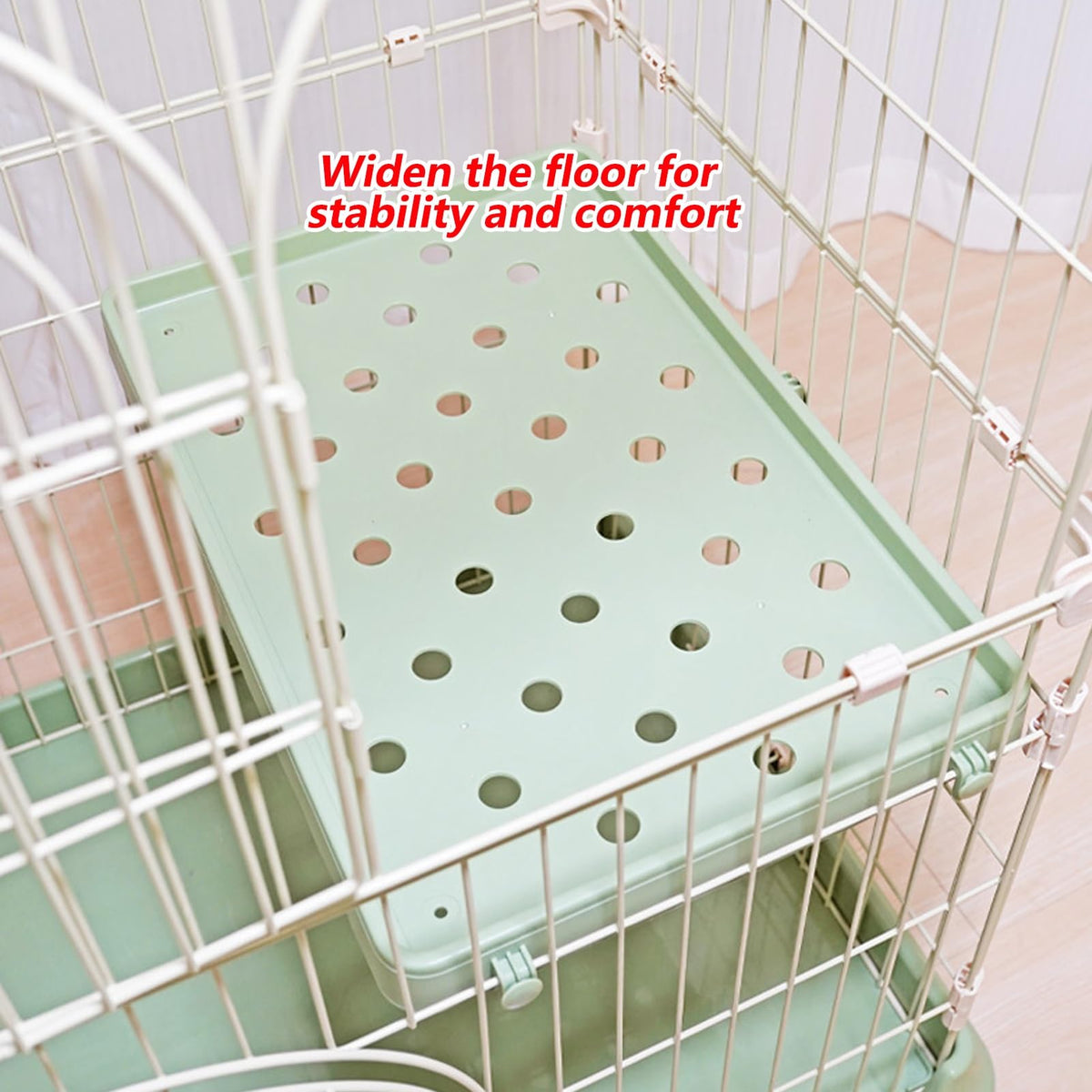 3/4-Tier Wire Cat Cage Playpen Kennel with Hammock F3424