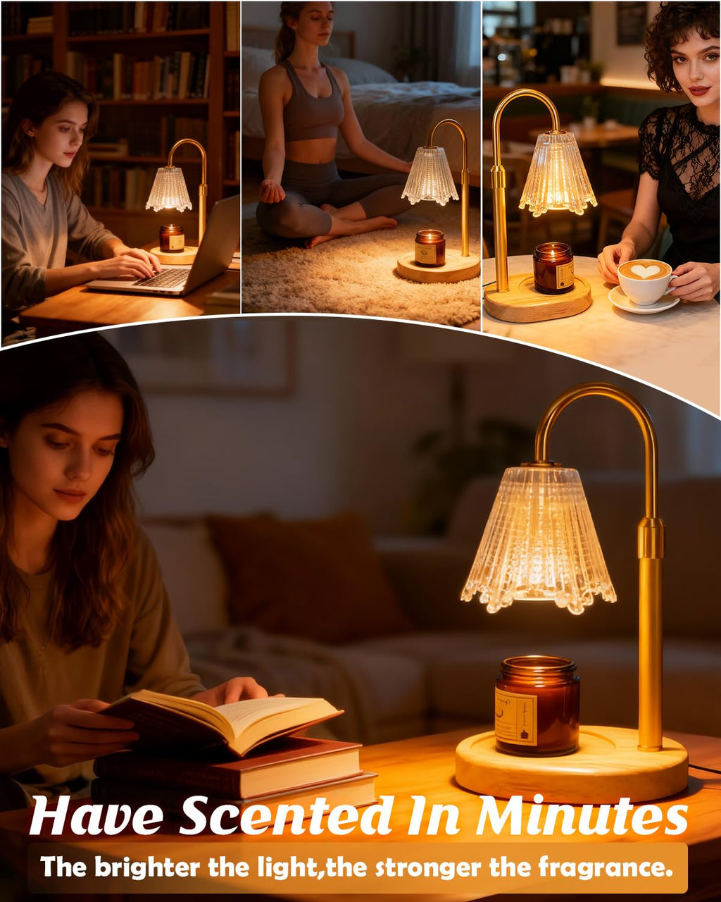Candle Warmer Lamp with Timer & Dimmer N244