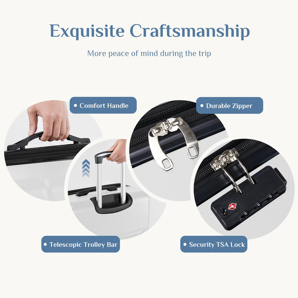 20 Inch Expandable Hardside Spinner Luggage with TSA Lock V21030