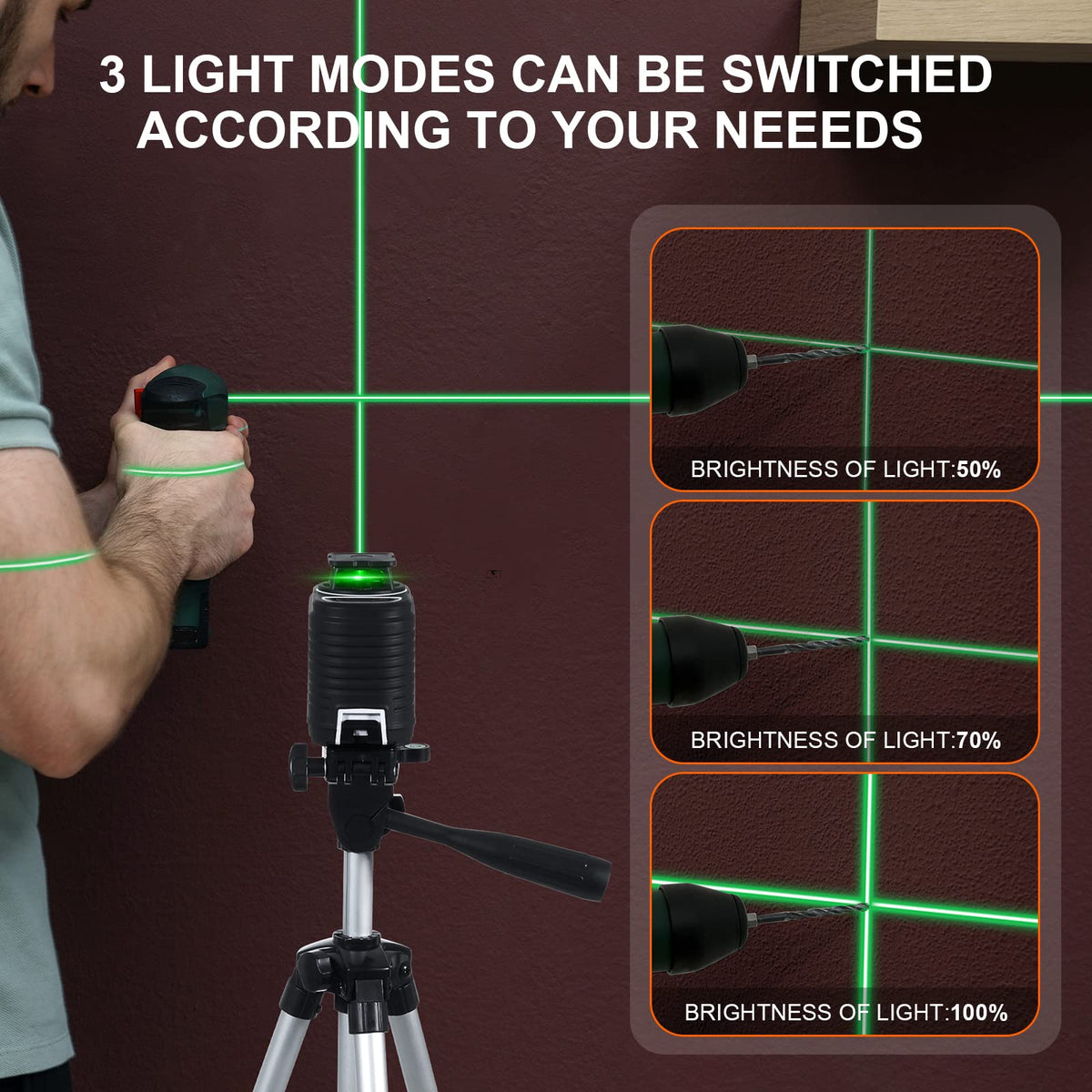 360° Self Leveling Laser Level with Tripod U30513