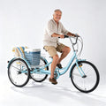 24 Inch 7 Speed Adult Tricycle with Rear Basket P989