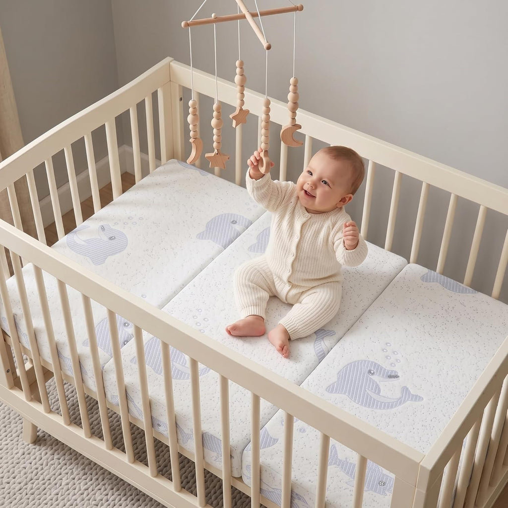 Trifold Pack and Play Mattress Topper, 38x26 Dual Firmness V170