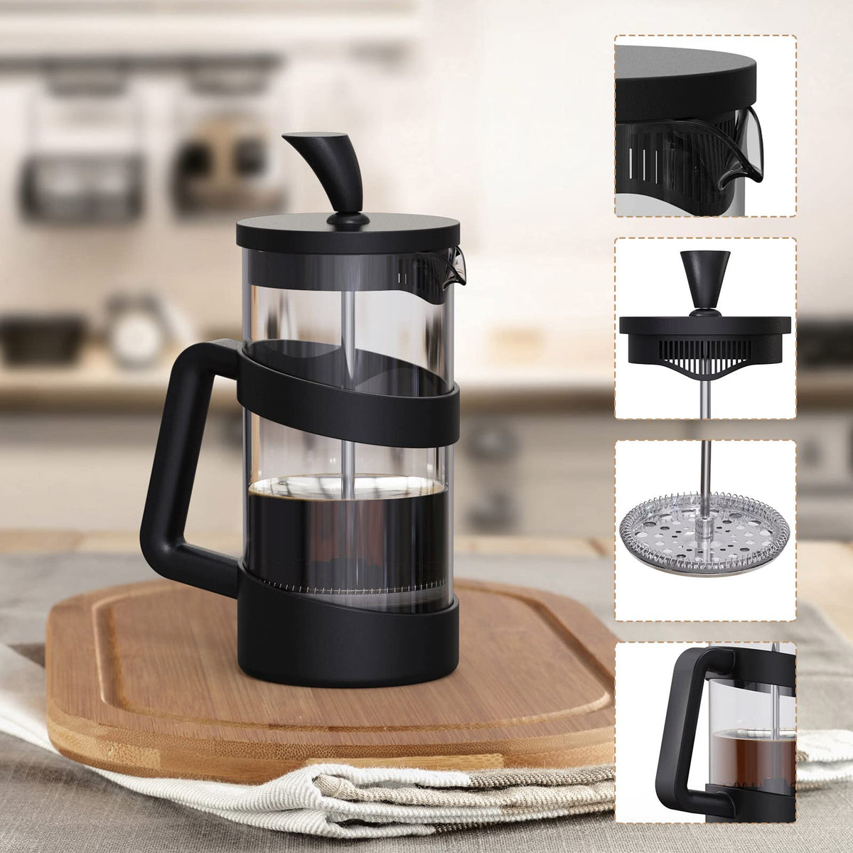 34 oz Glass French Press Coffee Maker G45459