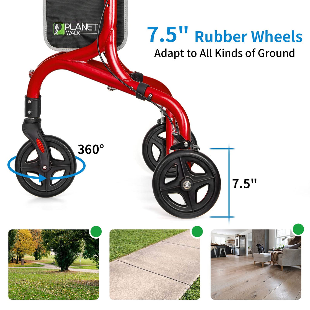 3 Wheel Foldable Aluminum Rollator Walker L180960