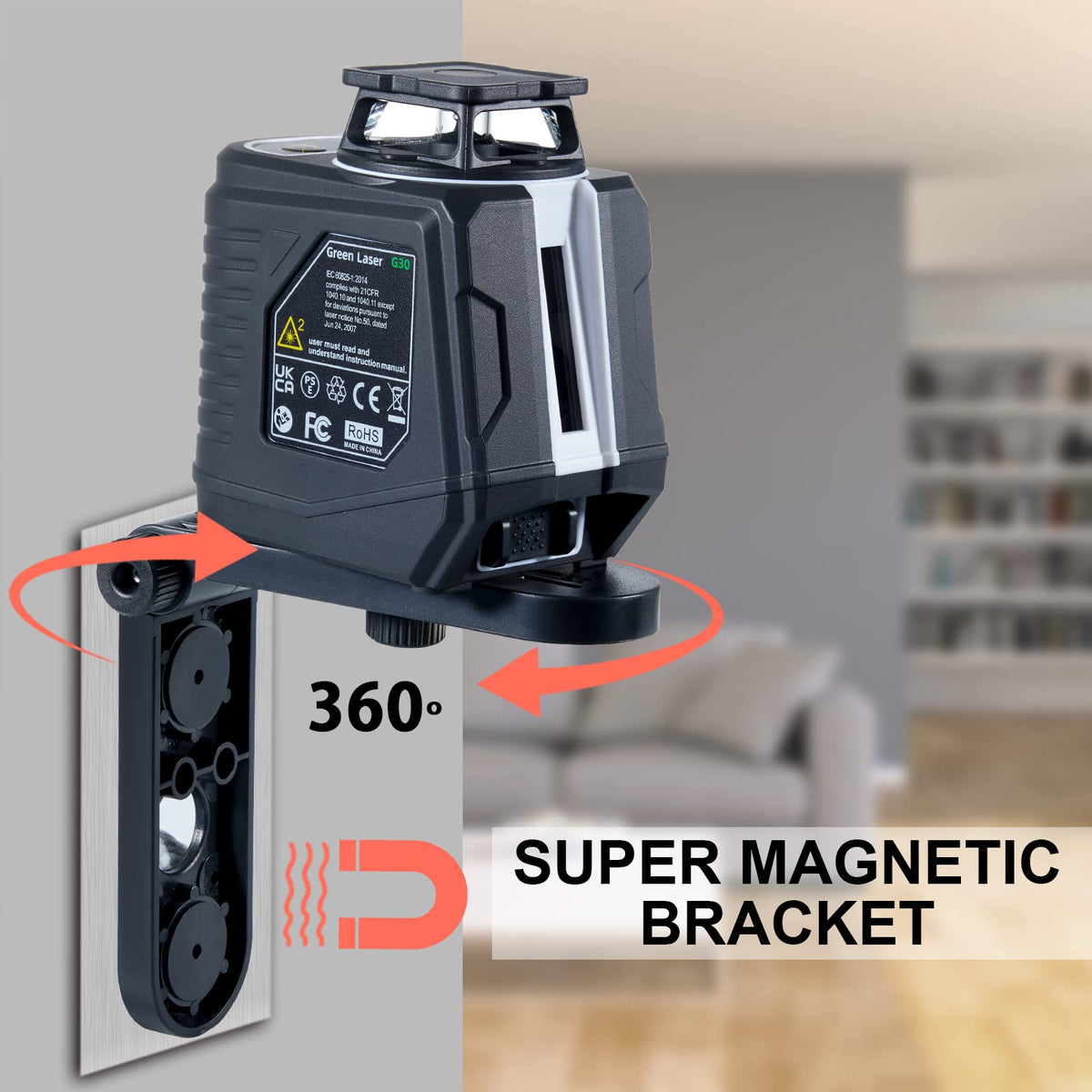 360° Self Leveling Laser Level with Tripod U30513