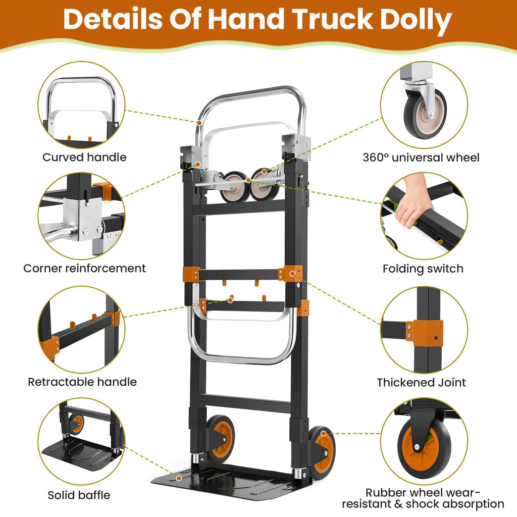 Folding Hand Truck Orange M450774