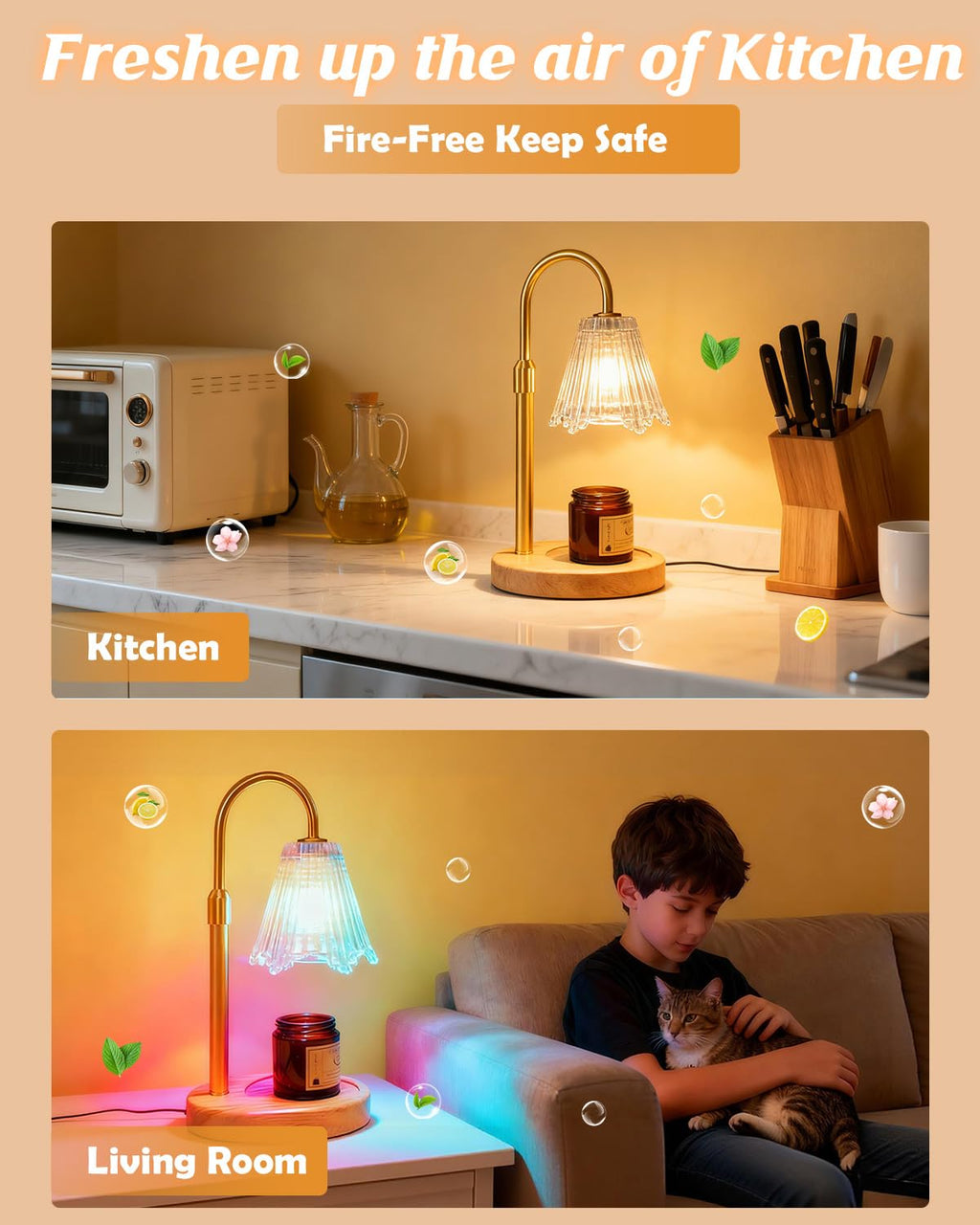 Candle Warmer Lamp with Timer & Dimmer N244