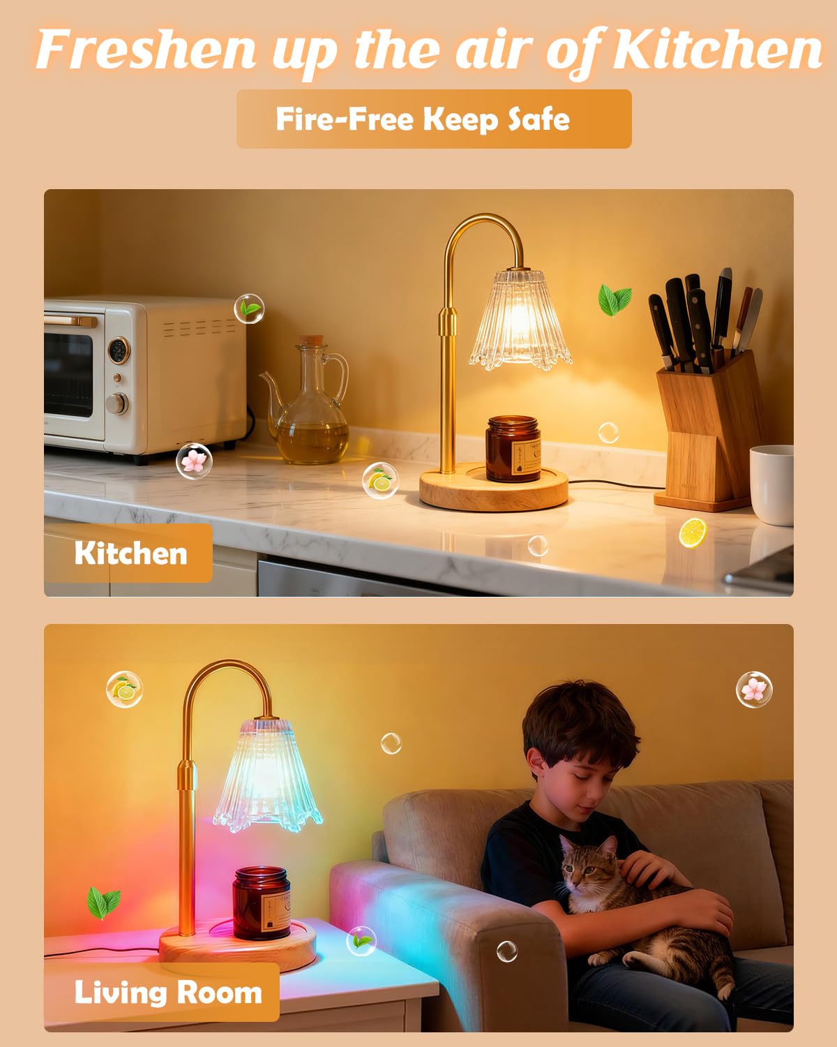 Candle Warmer Lamp with Timer & Dimmer N244