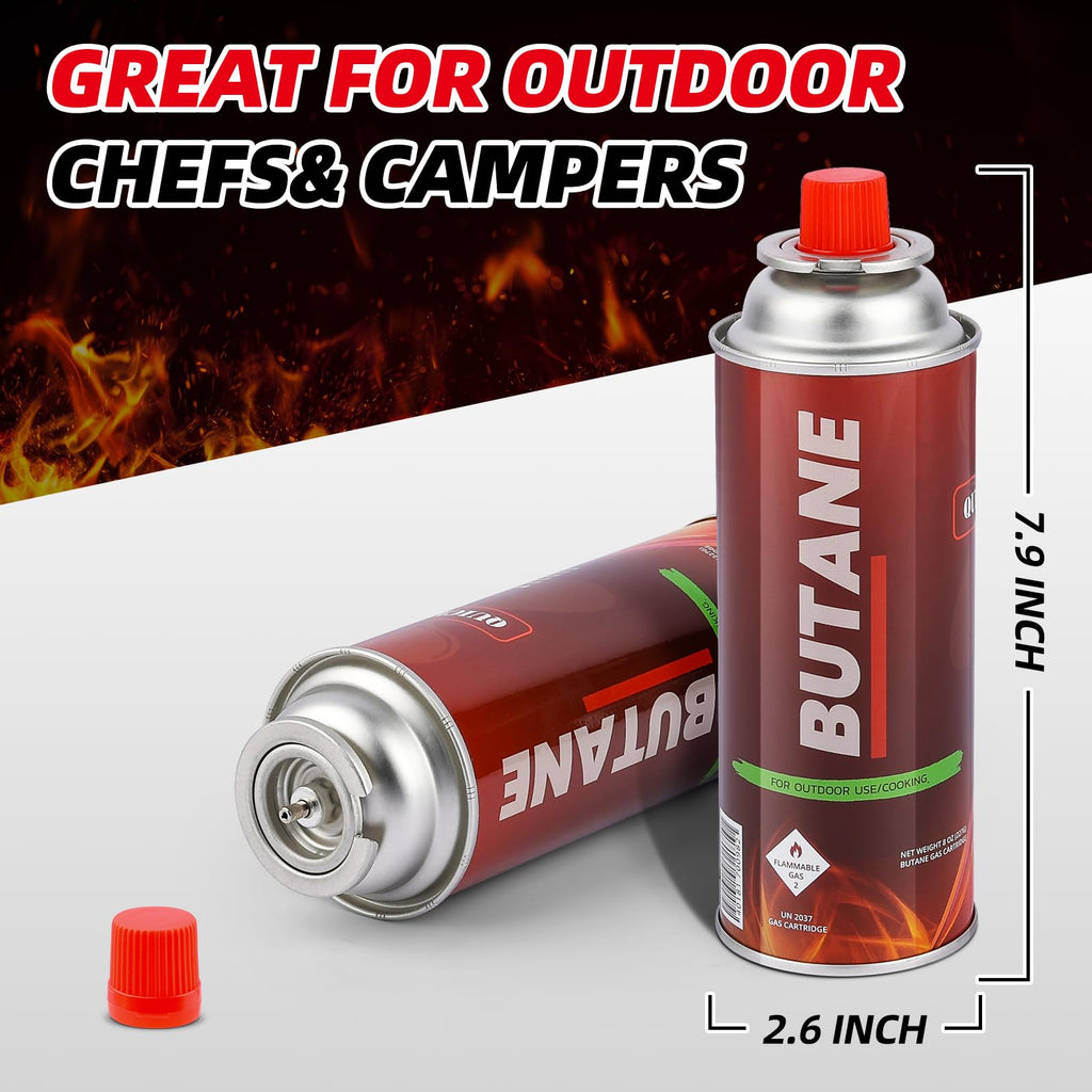 8oz Butane Fuel Canisters 4 Pack T201