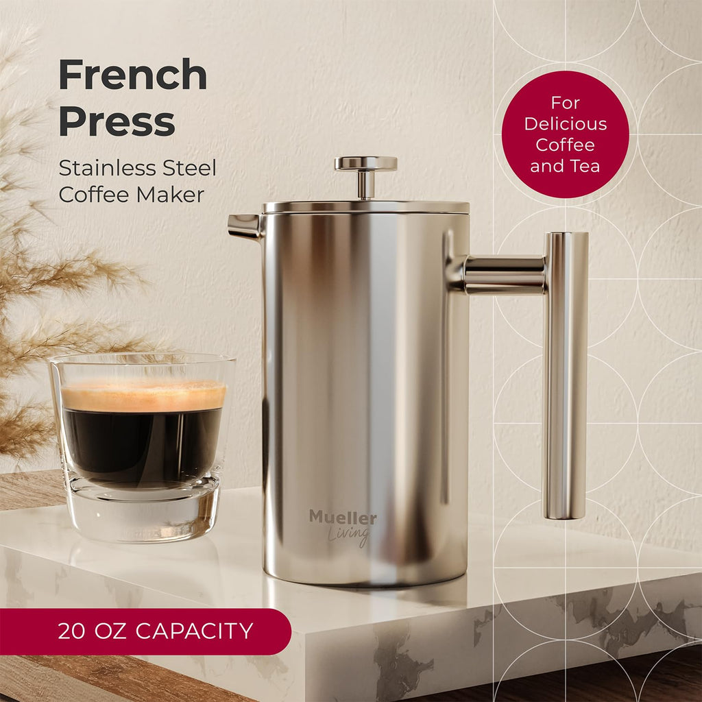 20oz Stainless Steel French Press Coffee Maker C1950