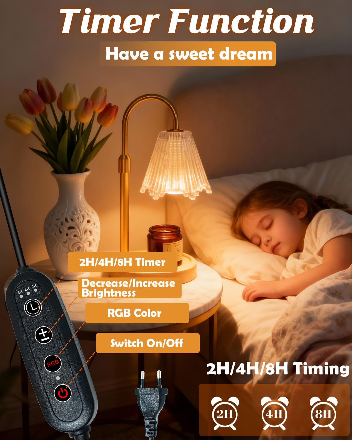 Candle Warmer Lamp with Timer & Dimmer N244