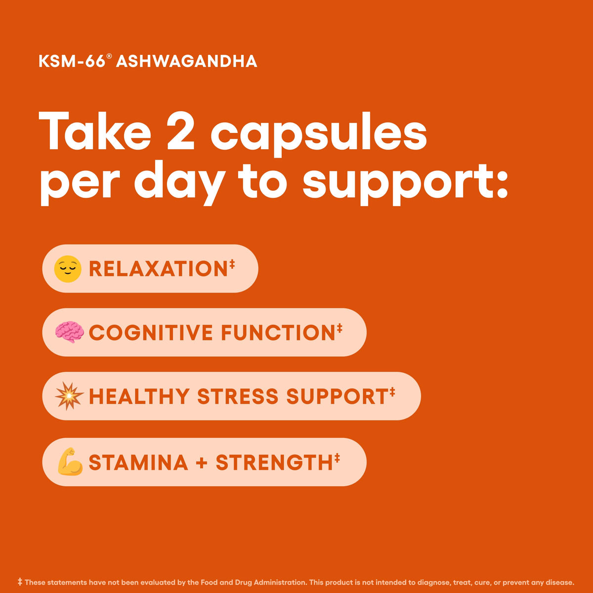 Organic KSM-66 Ashwagandha Root Extract 1,000mg 60ct V596