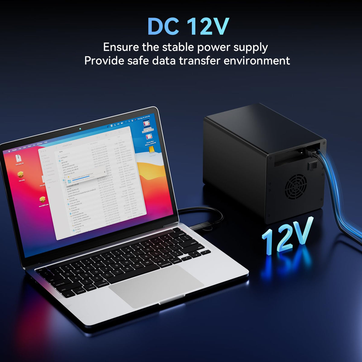 4 Bay Hard Drive Enclosure with Cooling Fan O26956