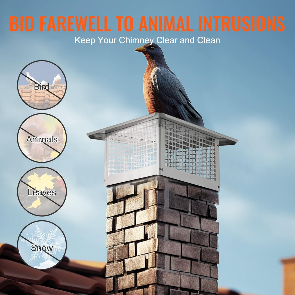 17x17 inch 304 Stainless Steel Chimney Cap Y61116