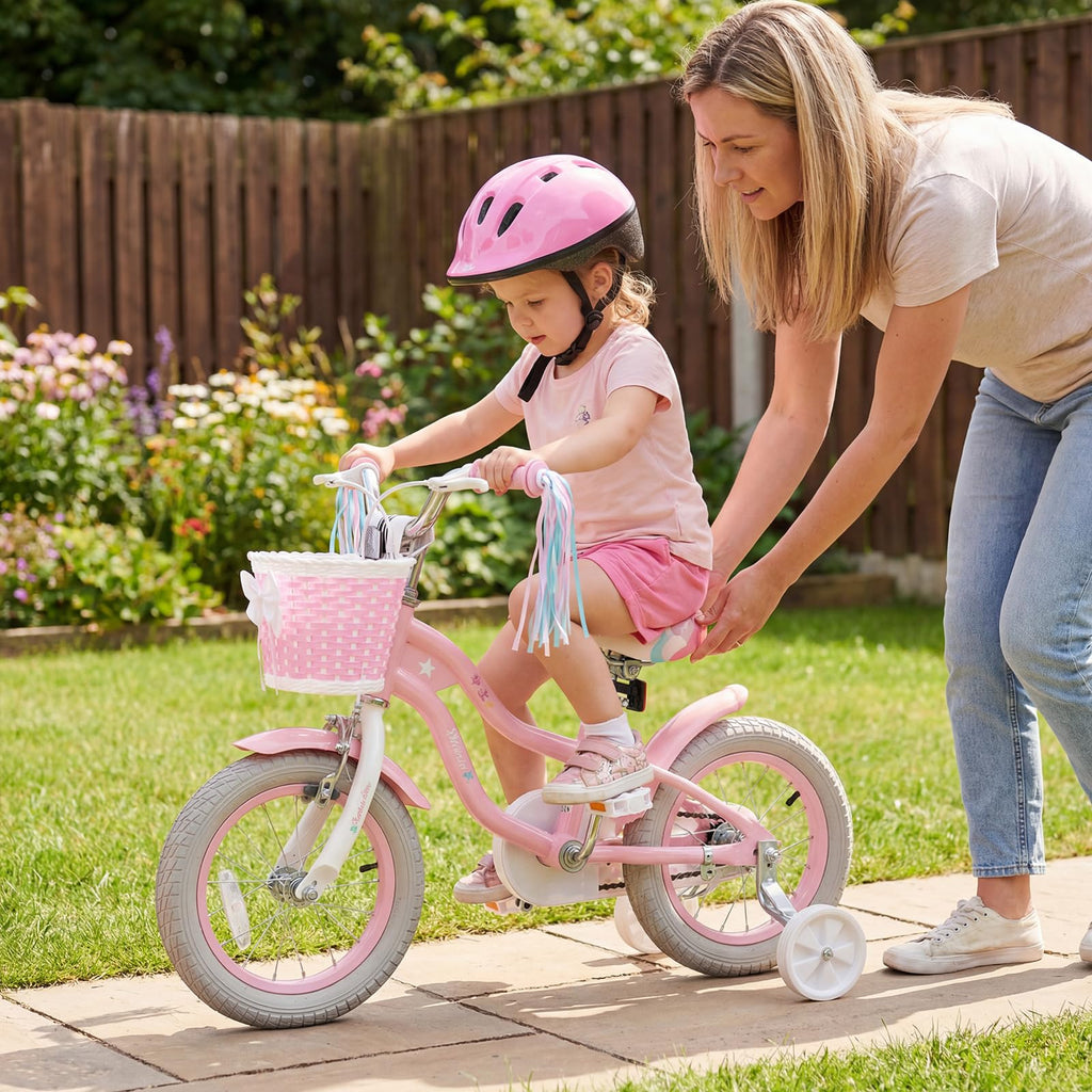 Kids Bike with Basket and Training Wheels E65597