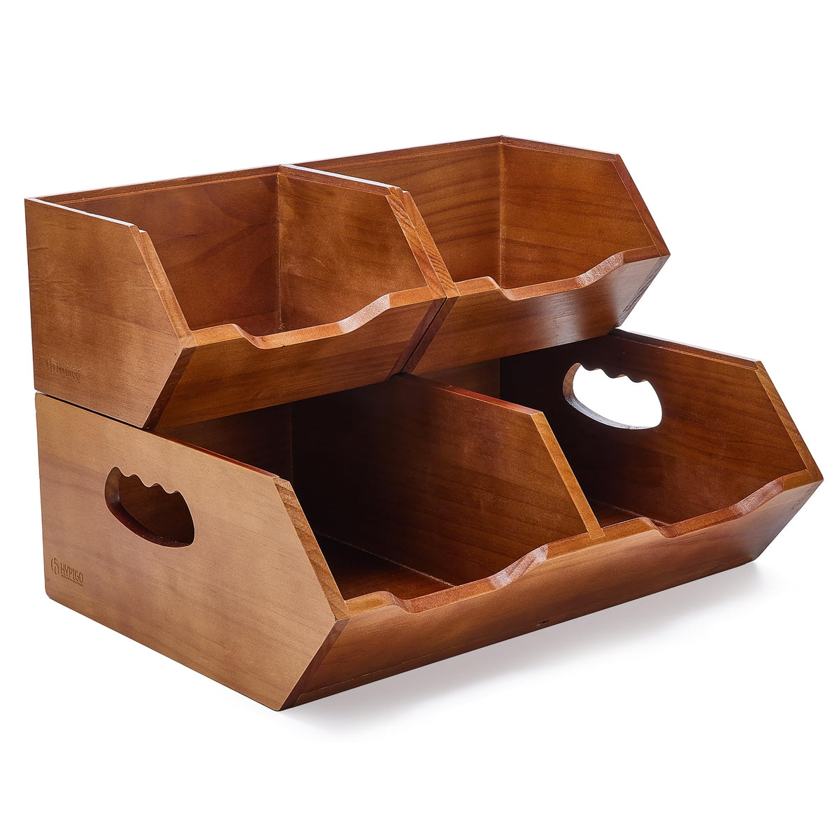 Wood 2-tier Stackable Pantry Organizer H962755