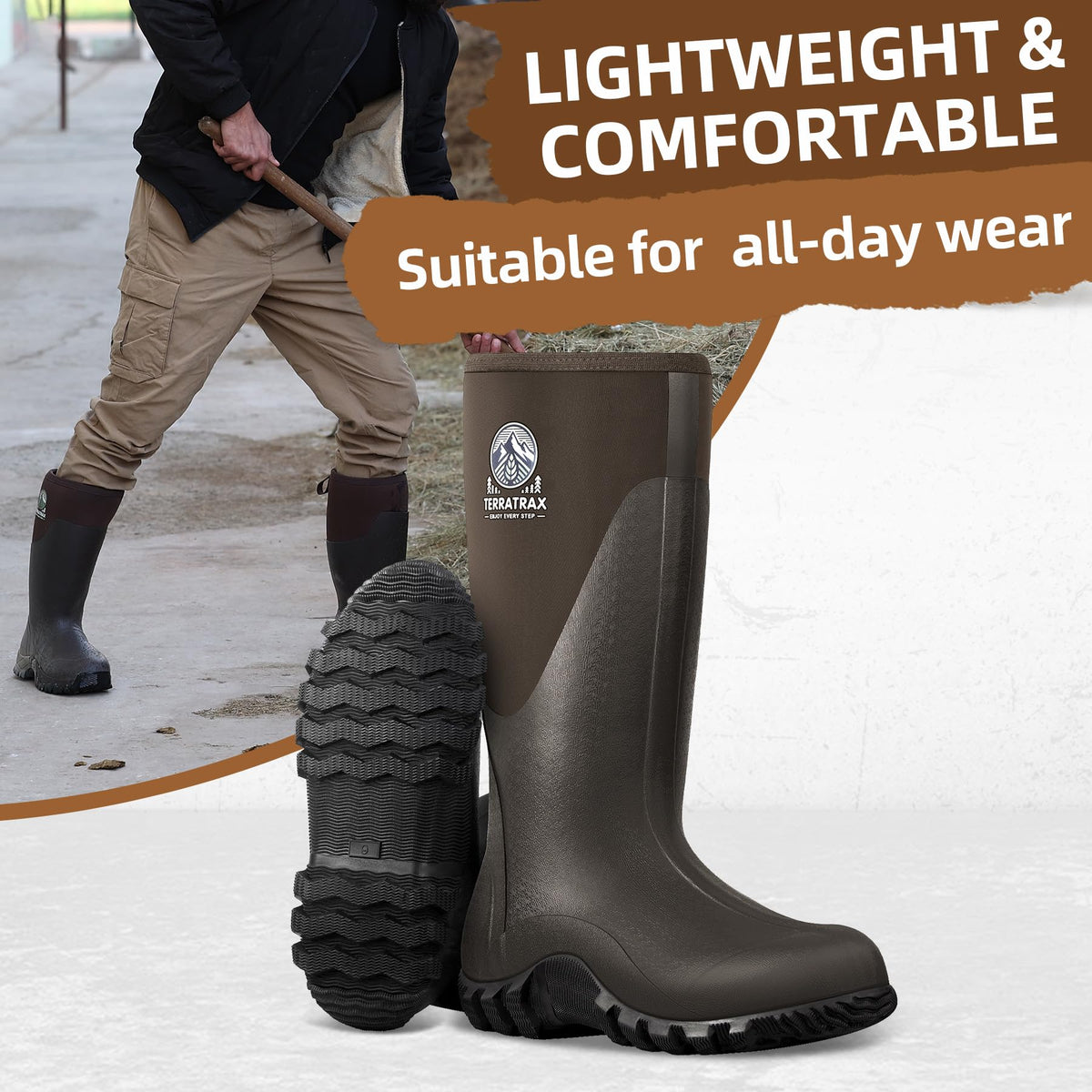 Men's Waterproof 6mm Neoprene Rubber Boots G67227