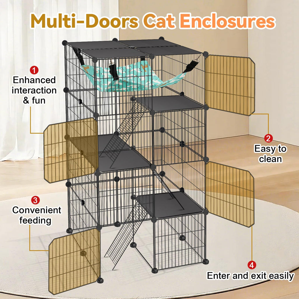 4-Tier Cat Cage Y255