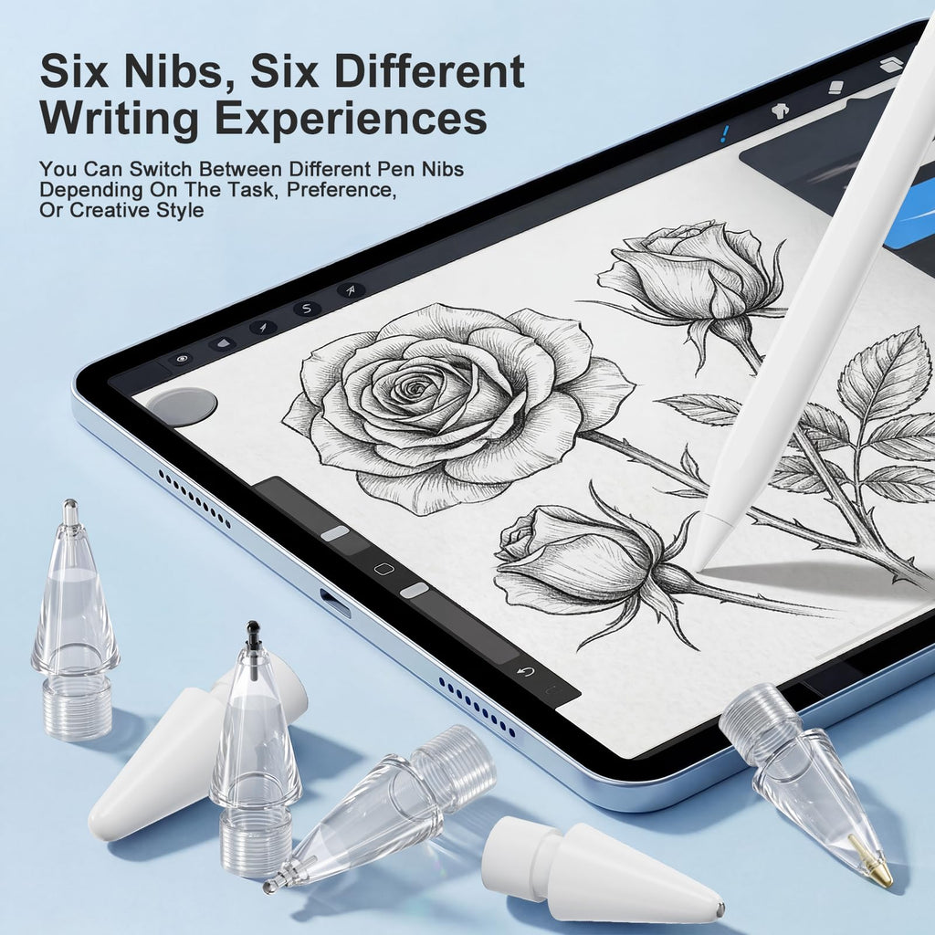 6 Pack White Pencil Tips for Apple Pencil Z955681