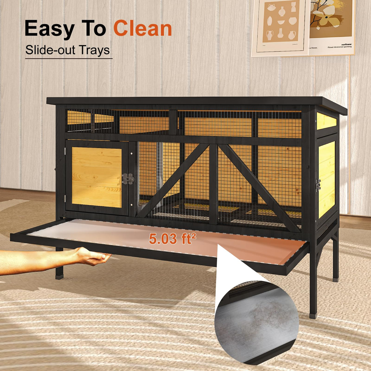 46.7" Rabbit Cage K245416
