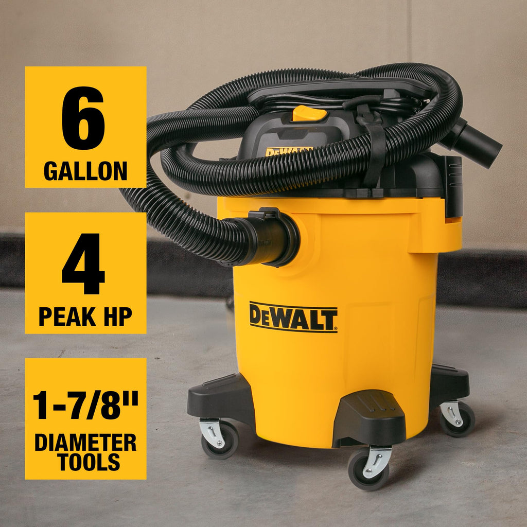 6 Gal. Poly Wet/Dry Vacuum with Hose and Accessories N9919