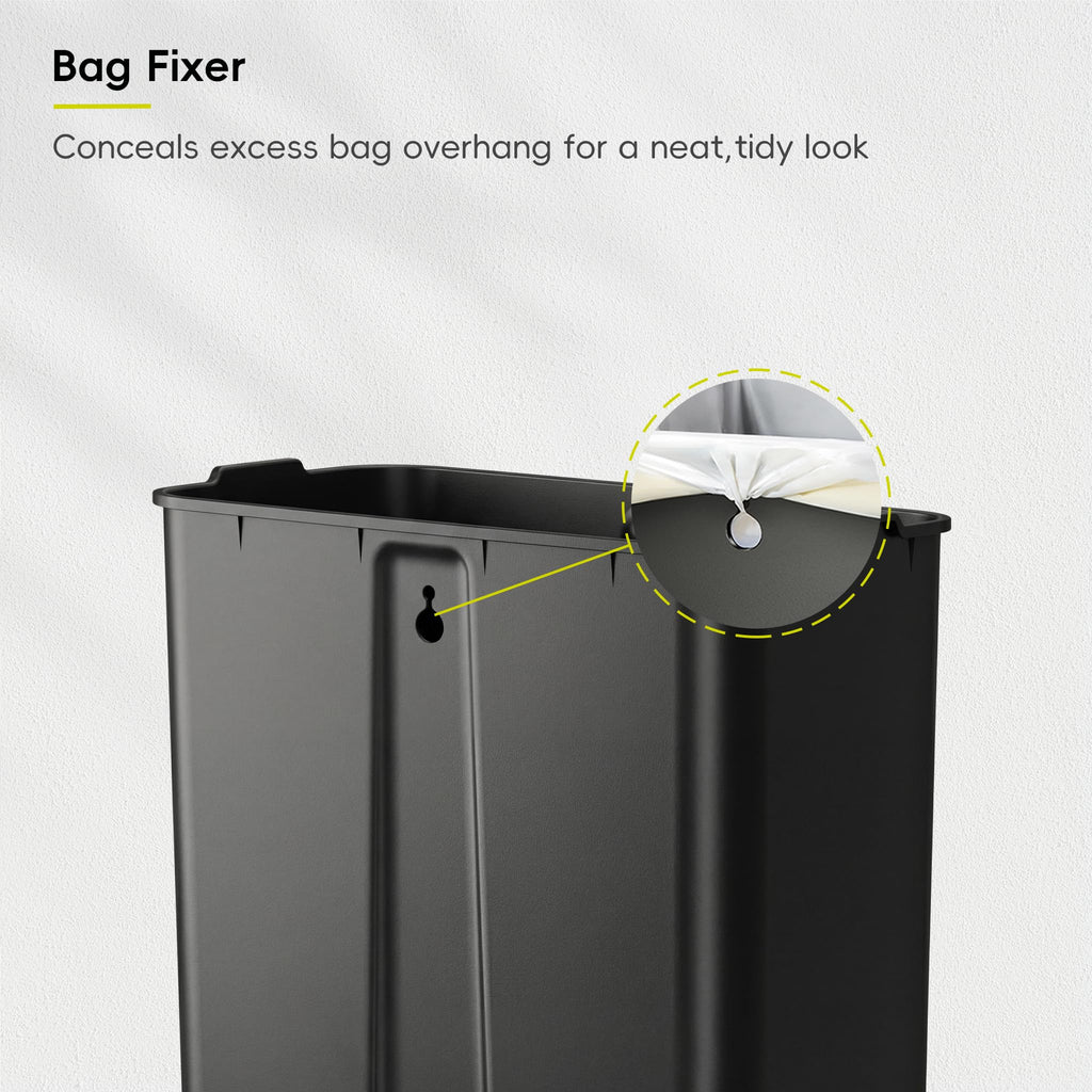 Matte Stainless 50 Liter Step Trash Can F120