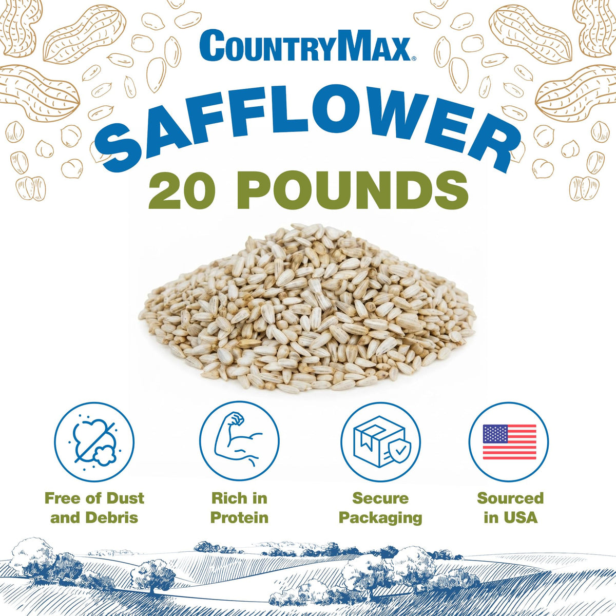 Safflower Bird Seeds G747