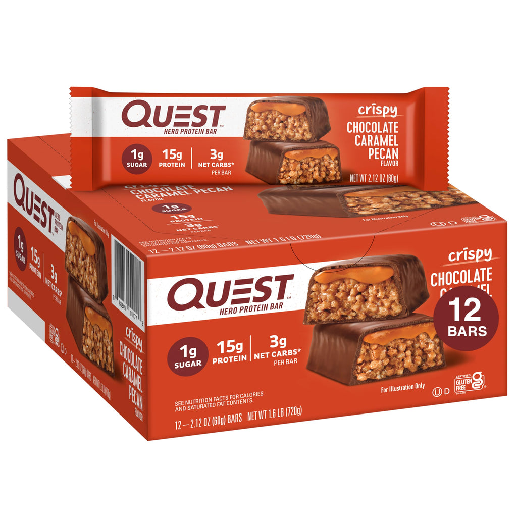 Salted Caramel Protein Shake 4 Count and Chocolate Caramel Pecan Protein Bar 12 Count H1467