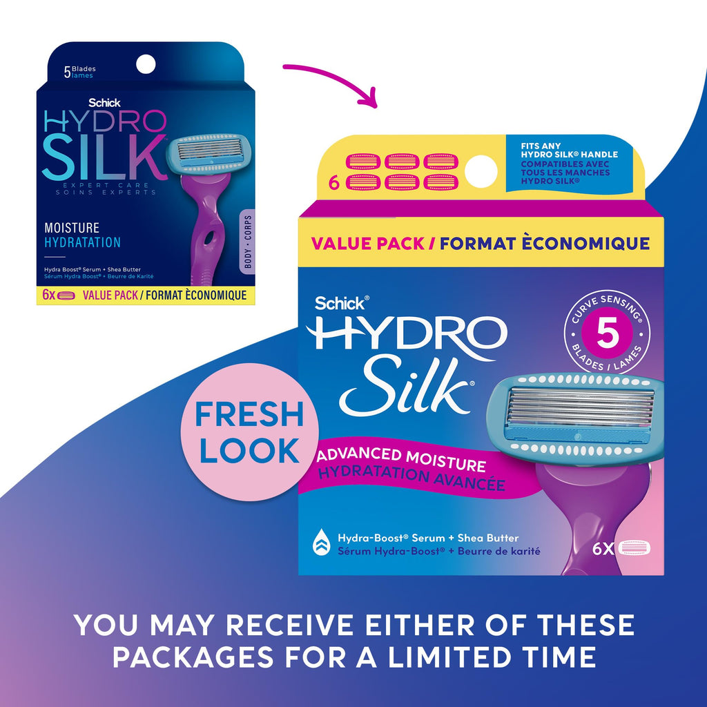 5-Blade Moisturizing Razor Refills, 6 Count S36682