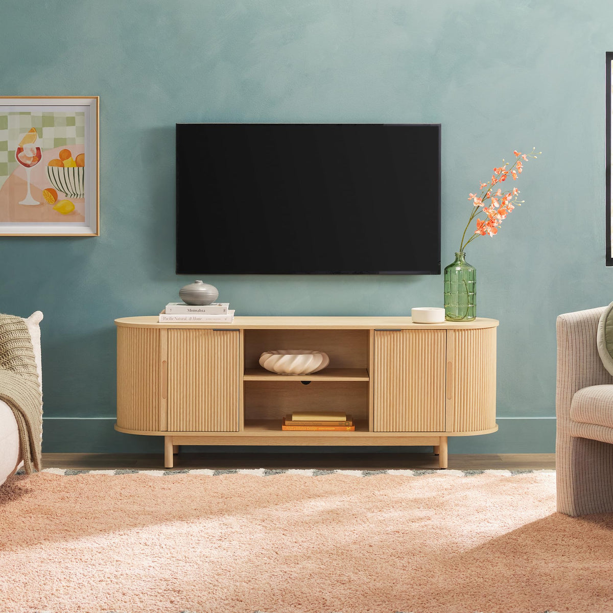 Coastal Oak 60 Inch TV Stand R5468