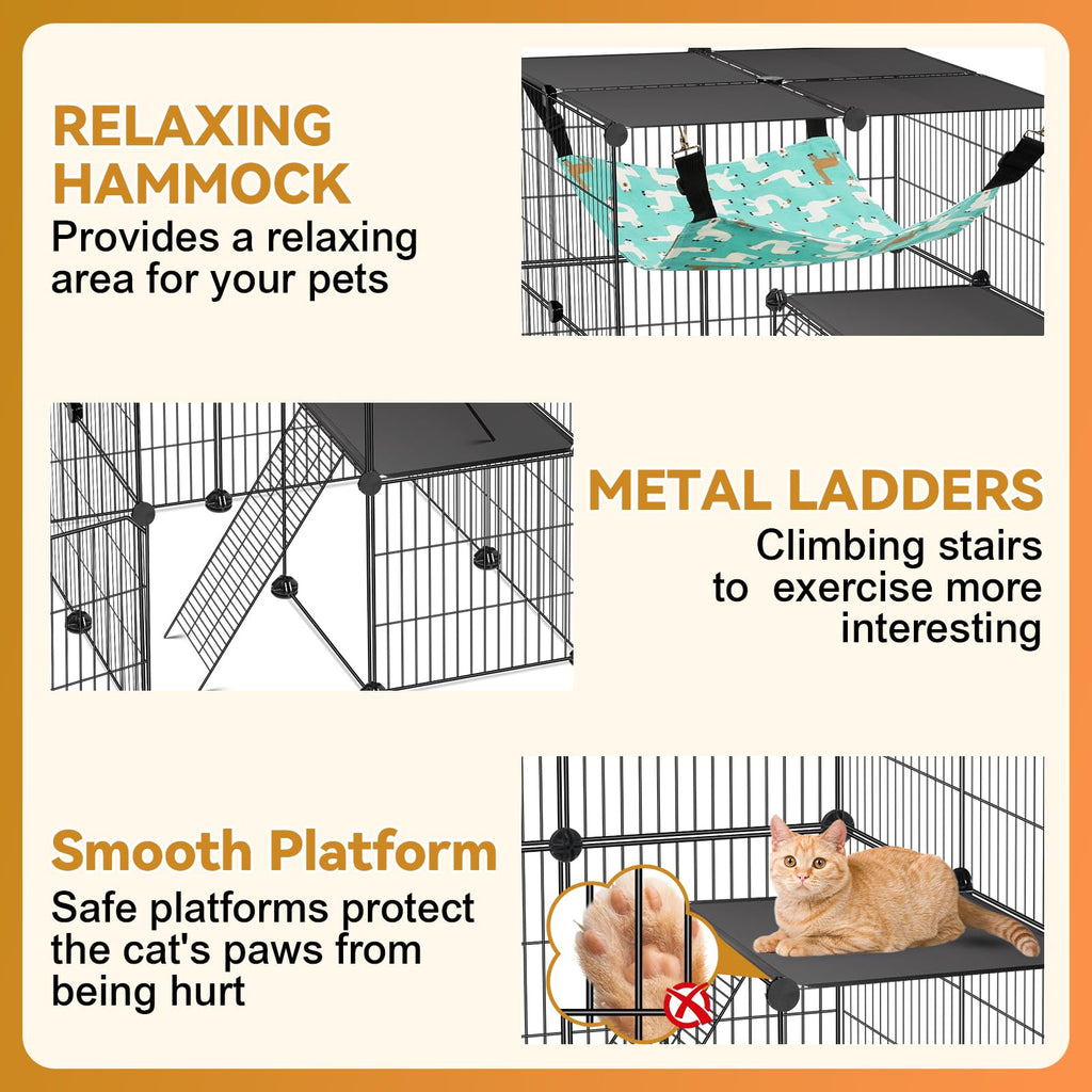 4-Tier Cat Cage Y255