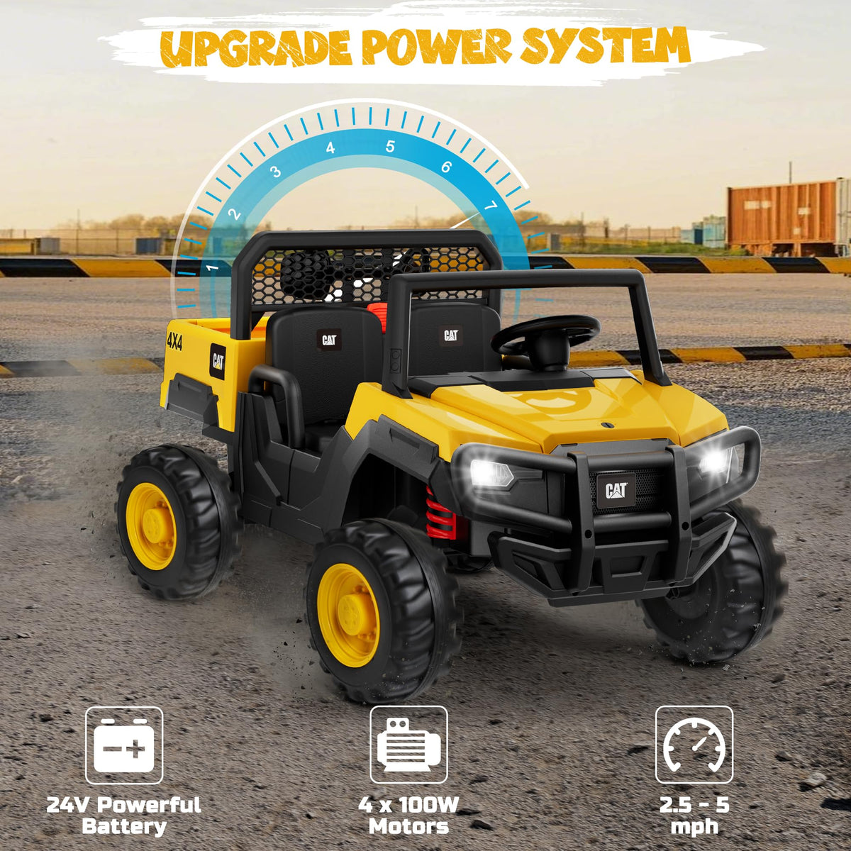 24V Ride On Toy with Dump Bed and Shovel Z88865